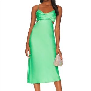 revolve satin midi dress